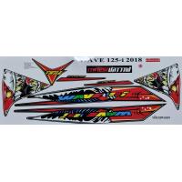 ราคา สติ๊กเกอร์ Wave125i ปลาวาฬ 2018 ลายฉลาม งานPVCกันน้ำ เคลือบเงาแท้ (14603087011)