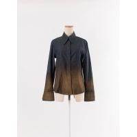 ราคา FENDI เสื้อยีนส์แขนยาว กระดุมหน้าแบบซ่อน ชายเสื้อไล่สี ตกแต่งด้วยกากเพชรเป็นประกาย Preloved (20613858096)