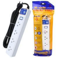 ราคา รางปลั๊กไฟ ปลั๊กไฟ Movada EXTC M104 4ช่อง 1สวิตช์ 3เมตร รุ่น Electric computer plug 3 eye Plug USB M104 3M 05A K3 (1054272615)