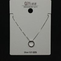 ราคา Silver 925 สร้อยคอเงินแท้พร้อมจี้แบบแหวนคล้อง บริการเก็บเงินปลายทาง (16004798683)