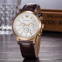 ราคา New ARRIVAL Mens Watches New 2022 Fashion Casual Leather Waterproof Quartz Wristwatches Man Clock Armani Brand Multiple Styles (16517904495)