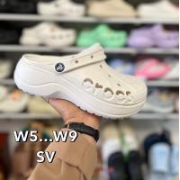 ราคา New Pormotion Buy 1 get 4 Jibbitzs Free รองเท้า Crocs Classic Platform Women รองเท้าหัวโต รองเท้าแตะมีแบบหัว รองเท้าผู้หญิง รองเท้าเพื่อสุขภาพ ไซส์ 37 40 (17493654669)