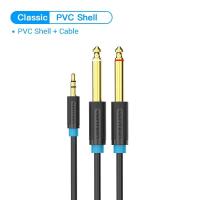 ราคา Vention สาย TRS 6 5มม เป็นคู่แจ็คตัวผู้แจ็ค6 5โมโนไปยังสเตอริโอแจ็ค3 5สเตอริโอสายออดิโอสำหรับเครื่องผสมเครื่องขยายเสียงอะแดปเตอร์6 35มม (21170662337)