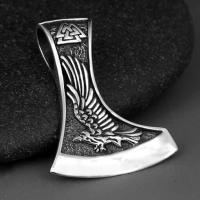 ราคา จี้สร้อยคอรูปขวาน ลายเหยี่ยวและหมาป่า เงินแท้925 (21155262857)