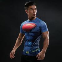 ราคา Superman 3D Printed T shirts Men Compression Tight Short Sleeve Training Marvel Superhero Cosplay Costume Quick Dry Tee (18343819945)