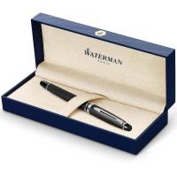 ราคา Waterman Expert Matte Black Rollerball Pen CT Fine Point Black Ink Black Chrome Trim Rollerball Pen (20594666003)