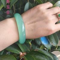 ราคา 3frQ กำไลข้อมือหินควอทซ์สีเขียวอ่อนสร้อยข้อมือหยกสีหินสร้อยข้อมือหยกแบบเก่า (19651061047)