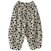 ราคา Imakokoni กางเกงผ้าฝ้ายแท้มีกระเป๋าเอวยางยืดกางเกงลายดอกไม้กางเกงขาม้าฤดูใบไม้ร่วง223573ดีไซน์ดั้งเดิม (21170243685)