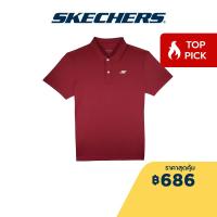 ราคา Skechers สเก็ตเชอร์ส เสื้อโปโลผู้ชาย Men Knit Polo SP123M075 RED (20383109004)