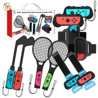 ราคา JYS NS215 10 In 1 Motion Control เกม Accessorles Bundle สำหรับ Nintendo Switch กีฬากอล์ฟคลับ ไม้เทนนิส ด้ามจับขนาดเล็ก สายรัดข้อมือเต้นรำ สายรัดขาสวิทช์ OLED Somatosensory ชุดกีฬา (20145596545)