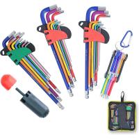 ราคา KOTTO Hex Key Allen Wrench Set Metric Imperial Torx Star Long Arm Ball End Hex Key Set Tools Industrial Grade Allen Wrench Set with Storage Bag (20364240717)
