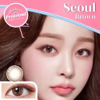 ราคา Protrendcolor Contact lens คอนแทคเลนส์โปรเทรนด์คัลเลอร์ รุ่น Seoul Brown Gray นำเข้าจากเกาหลี ของแท้ 100 มี อ ย ขนาดเลนส์ 14 2 เท่าตาจริง เลนส์นิ่ม แฟชั่น (16800158199)