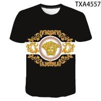 ราคา เสื้อยืดแขนสั้นผู้ชาย2021เสื้อยืดฤดูร้อนใหม่ Versace เสื้อยืดแฟชั่น Streetwear ผู้ชายผู้หญิง3D เสื้อยืดพิมพ์ลายเสื้อสุดเท่ (14543880512)