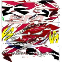 ราคา สติ๊กเกอร์ติดรถมอเตอร์ไซด์ สำหรับ HONDA LS125 รุ่นเก่า ปี98 สีแดง ดำ (433052600)