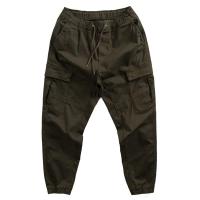 ราคา CODcaizhu45 Men 6 Pockets cargo pants 100 Cotton 2023 New Stretch Lace Up Extra kargo pants plus Size Outdoor Tactical Pants Slim Fit joggers pants Men Loose Straight cut M 3XL (19705817371)