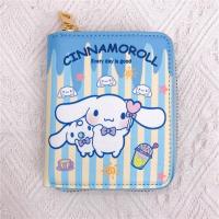 ราคา กระเป๋าสตางค์ หนัง PU ใบสั้น แต่งซิป ลายการ์ตูน Melody Kuromi Cinnamoroll ขนาดเล็ก เหมาะกับใส่เหรียญ บัตรอาหาร สําหรับเด็กนักเรียน (20348222622)