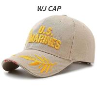 ราคา WJ หมวกกันแดดกลางแจ้งปักลายหมวกเบสบอลจากนาวิกโยธินสหรัฐ (20402024053)