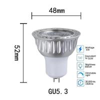 ราคา หลอดไฟฮาโลเจน50W สีขาวอบอุ่นอบอุ่นเย็น E14 E27สปอตไลท์ไฟ LED 5W E12 220V 12V 24V 36องศา (19245731558)