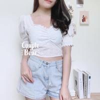 ราคา ˏˋ ? ? ? ? ? ? ? ? ? ? ? ? ? ? เสื้อขาวลายฉลุ (18146804644)