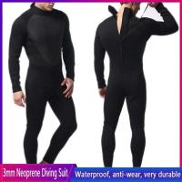 ราคา ชุดดำน้ำชายเต็มบอดี้สูท W Etsuit 3มิลลิเมตร N Eoprene ยืดว่ายน้ำแขนยาว W Etsuit ท่องดำน้ำดูปะการังเต็มบอดี้สูท (16693903991)