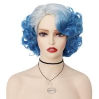 ราคา วิกผมหยิกสั้นสังเคราะห์วิกผมผู้หญิงสีเขียววิกผมคอสเพลย์ของ Gnimetrick S Day Costume Party Harajuku วิกผมทรงโลลิต้าอนิเมะ (19935762402)