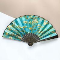ราคา พัด ขนาด 10 นิ้ว พัดจีน ด้ามจับพลาสติกเนื้อผ้าภาพสไตล์แวนโก๊ะ ราตรีประดับดาว (21271051300)