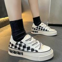 ราคา JH SHOPรองเท้าผ้าใบผู้หญิง รองเท้าผ้าใบแฟชั่น เสริมส้น 3 5cm NO 810 (20685795077)