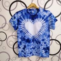 ราคา เสื้อยืดเด็กย้อมครามแท้ ลายหัวใจแรกเกิด 6ขวบ เลือกขนาดได้ (17658817941)