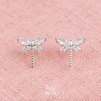 ราคา Pretty Moment ต่างหูเงินแท้ แมลงปอเพชร (16437874325)