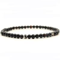 ราคา 4 6 8 10 12mm 100 Natural Stone Bracelet Homme Women Smooth Black Agates Beaded Braclet Meditation Yoga Braslet Gift Pulseras (19886251235)