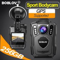 ราคา BOBLOV M5 Body Mini Action Police Camera with GPS กล้องติดตัวตำรวจ กล้องติดหน้าอก Sport Waterproof HD 1440P 256GB 4200MAH 170 DVR Video Recorder Camcorder Bodycam Actioncam Motorcycle Dash Cam For Vlo