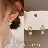 ราคา ต่างหูมุกเกาหลี แบบเจาะ ต่างหูมุก (18146371955)