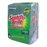 ราคา ส่งด่วน สก๊อตช์ ไบรต์ แผ่นใยขัด สีเขียว ขนาด 4x6 นิ้ว แพ็ค 12 ชิ้น Scotch Brite Sponge Scourer 4x6 x 12 pcs สินค้าราคาถูก พร้อมเก็บเงินปลายทาง (14301051500)