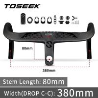 ราคา TOSEEK TR5500 Road Bike Handlebar T800Carbon ไฟเบอร์ Handlebar Integrated Road 28 6Mm Integrated Road Bicycle Handlebar With Bike Computer Holder (16872581881)