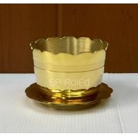 ราคา กระถางธูปพร้อมจานรอง เนื้อทองเหลืองเกรด A ขนาด 3 นิ้ว รูปทรงสวย สีทองเงางาม แข็งแรง ทนทาน อายุการใช้งานยาวนาน (15920740880)