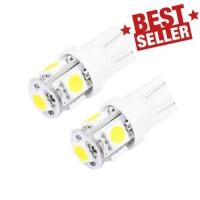 ราคา หลอดไฟหรี่ รถยนต์ LED T10 1 คู่ แสงสีขาว LED ไฟหรี่ T10 LED T10 จำนวน 1 คู่ Super Bright LED มี5สีกดเลือกสีนะคะ่ (17278748106)