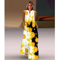 ราคา Summer Ladies Elegant Long Dress V Neck Sleeveless Unique Printed Tank Top Dress 2023 New Casual Comfort Beach Vintage Long Dres (19671983421)