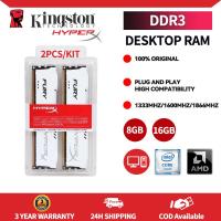 ราคา คิงส์ตันไฮเปอร์ฟิวรี่ 2ชิ้น ชุด DDR3แรม4กิกะไบต์8GB DIMM 1333Mhz 1600Mhz 1866Mhz 240Pin หน่วยความจำเดสก์ท็อปพีซี1 5V (20723981235)