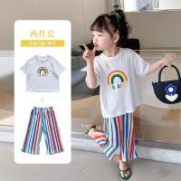 ราคา LOBER ชุดเซ็ทเด็กผู้หญิง ชุดฟรุ้งฟริ้ง เสื้อยืดเด็กผญ กางเกงสีรุ้ง เสื้อผ้าเด็กผู้หญิง เสื้อผ้าเด็กผญ ชุดเด็กผู้หญิง (19917683292)