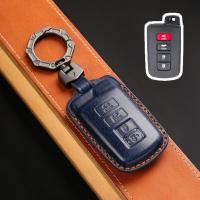 ราคา 4 Buttons Smart Key Cover Leather Case Car Keyring Shell for Toyota Camry Corolla RAV4 Highlander Avalon 2015 2016 2017 (20387498616)