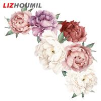 ราคา ดอกโบตั๋นบ้าน LIZHOUMIL สติกเกอร์ติดผนังลายตกแต่งสำหรับห้องนั่งเล่นห้องนอน (19994939721)