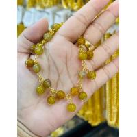 ราคา ทองหุ้ม 100 ข้อมือหยกน้ำผึ้ง สร้อยข้อมือสุ่มสี งานไทยแท้ทองหุ้มแท้ 100 ทองไมครอน100 (17909766343)