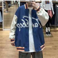 ราคา ส่งของ เสื้อแจ็กเก็ตเบสบอล แขนยาว แบบบาง ทรงหลวม สีดํา และสีน้ําเงิน แฟชั่นเร สําหรับผู้ชาย (19693118113)
