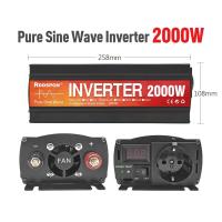 ราคา Pure Sine Wave อินเวอร์เตอร์1000W 4000W พลังงานแสงอาทิตย์อินเวอร์เตอร์รถพร้อมจอแสดงผล LED DC 12V 24V V ถึง AC 220V หม้อแปลงแรงดันไฟฟ้า (21170471868)