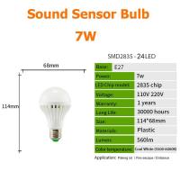 ราคา ราคาต่ำสุด หลอดไฟ LED หลอดไฟเซ็นเซอร์ตรวจจับการเคลื่อนไหว E27 3W 5W 7W 9W 12W ไฟไวต่อสัมผัสอัตโนมัติแผ่นเรืองแสงไฟกลางคืนเซ็นเซอร์เซ็นเซอร์ตรวจจับการเคลื่อนไหว PIR สำหรับคุณภาพดีบันไดทางเดินและการรับ 
