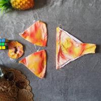 ราคา SHEIN BIKINI ชุดว่ายน้ำแฟชั่น ชุดว่ายน้ำสีส้ม พร้อมส่งจากไทย ORANGE SIZE S M (20062367880)