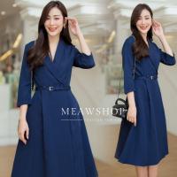 ราคา เดรสทรงสูทตัวยาว S 5XL ชุดทำงานผู้หญิง ชุดออกงาน ชุดไปงาน ชุดสุภาพ ชุดดำ ชุดเพื่อนเจ้าสาว ชุดไปประชุม ลุค CEO Blazer สูท เดรสยาว เดรสสูท เดรสทรงสูท ชุดเดรส งานป้าย 10016 (17914169943)