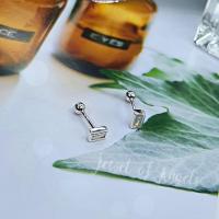 ราคา พร้อมส่ง ต่างหูเงินแท้S925 รุ่น Warm ต่างหูเพชรCZสี่เหลี่ยม แป้นหลังบอล เงินแท้ทั้งชิ้น Silver925 ต่างหูผู้ชาย ต่างหูผู้หญิง (20638525281)