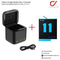 ราคา Telesin GoPro Rechargeable Battery for GoPro Hero 12 11 10 9 Charger Battery Box 3 Channel แบตโกโปรพร้อมแท่นชาร์จ (20583322057)