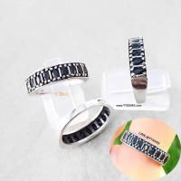 ราคา แหวนนิล แหวนเงินแท้ รมดำ พลอยนิล CZ YTG 11316 (9933478095)